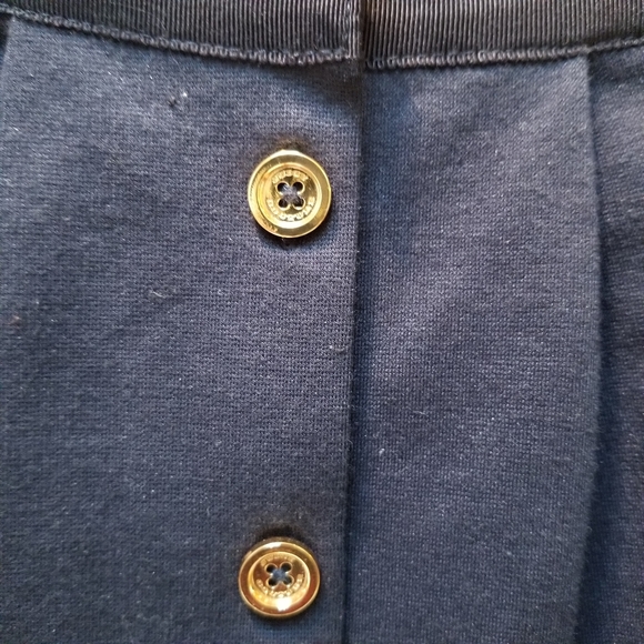 Juicy Couture Button Front Navy Mini Skirt Size L - Picture 6 of 12